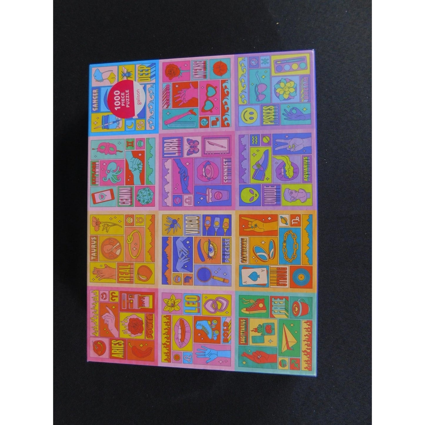 Galison Zodiac Power 1000pc Puzzle 27x20" Astrology New