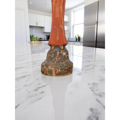 Vintage Hand Carved Madonna Statue 15" Wood - Excellent - Witchcore Christian