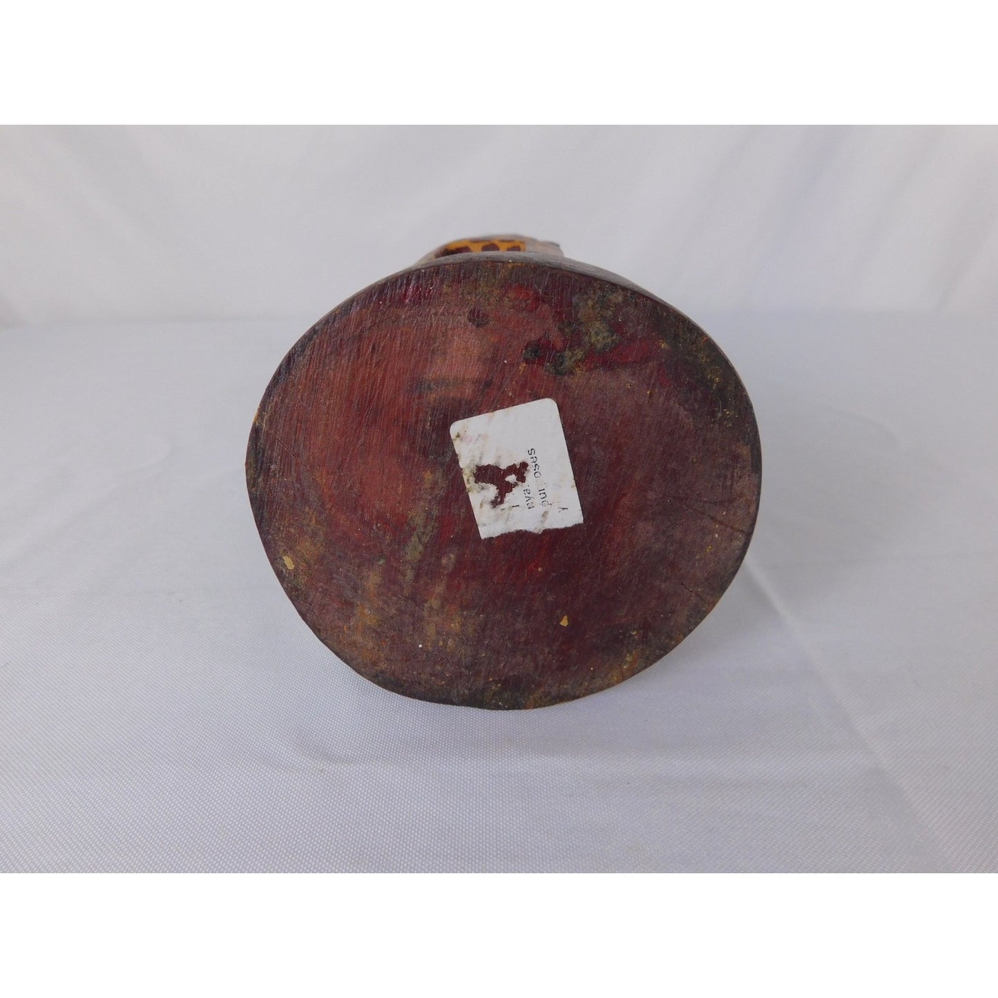 Brown Hand Carved Wooden Giraffe Figurine African Safari Wildlife Decor