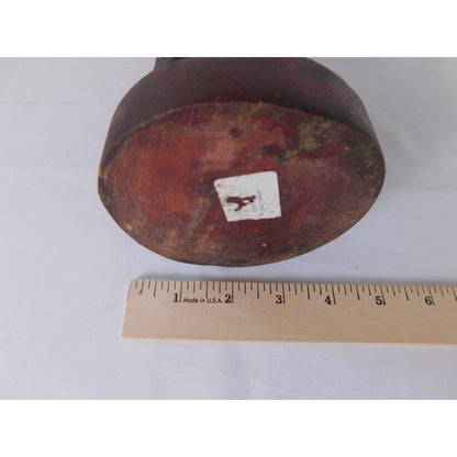 Brown Hand Carved Wooden Giraffe Figurine African Safari Wildlife Decor