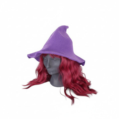 Purple Woven Wool Blend Witch Hat - Adult Ritual & Everyday Wear - New