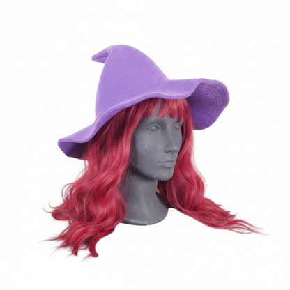 Purple Woven Wool Blend Witch Hat - Adult Ritual & Everyday Wear - New