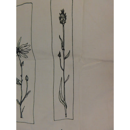 Floral Quote Tote Bag Womens Medium Beige Canvas Good Things Are Coming Eco