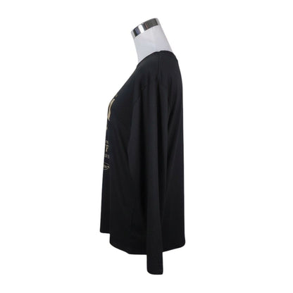 Salem Apothecary Graphic Black Long Sleeve Shirt XL Gothic-Inspired Design